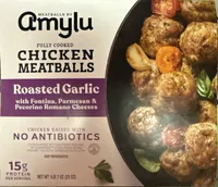 Roasted Garlic Chicken Meatballs