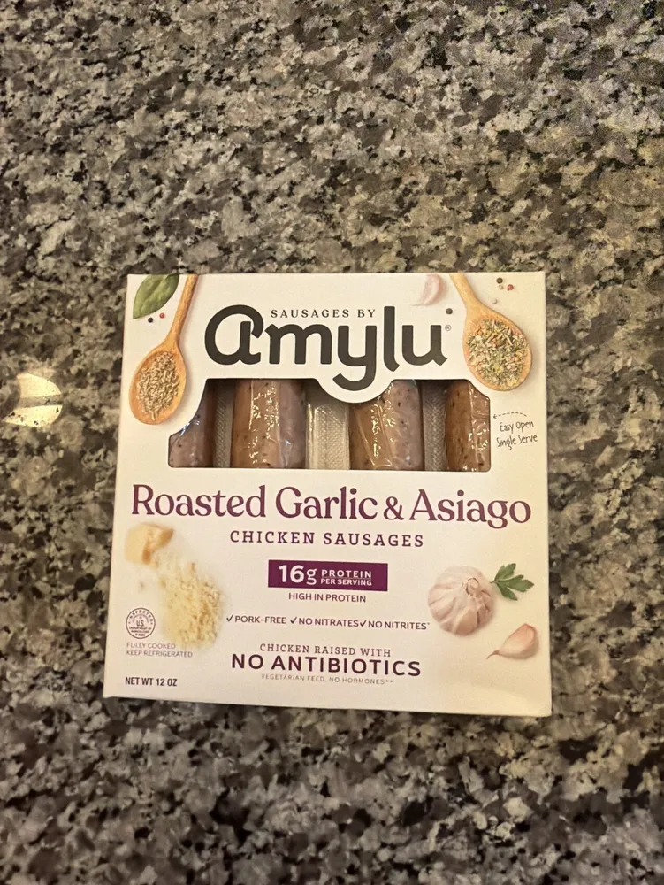 Roasted Garlic & Asiago Chicken Sausages