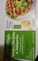 White Cheddar & Jalapeño Charbroiled Chicken Burgers