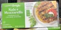 Kale & Mozzarella Charbroiled Chicken Burgers