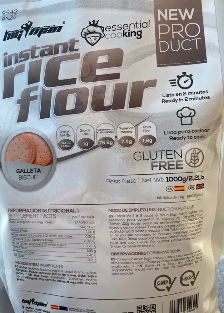 Instant rice flour biscuit flavour