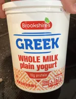 Greek whole milk plain yogurt