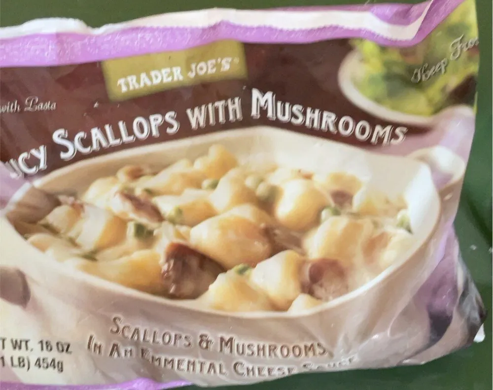 Saucy scallops with Mushrooms