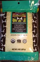Shredded Organic Low-Moisture Part-Skim Mozzarella Cheese