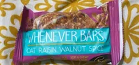 Whenever Bars Oat Raisin Walnut Spice