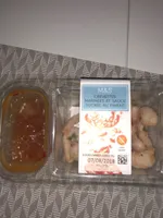 Crevettes marinées et sauce sucrée au piment