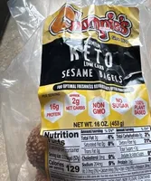 Keto sesame bagel
