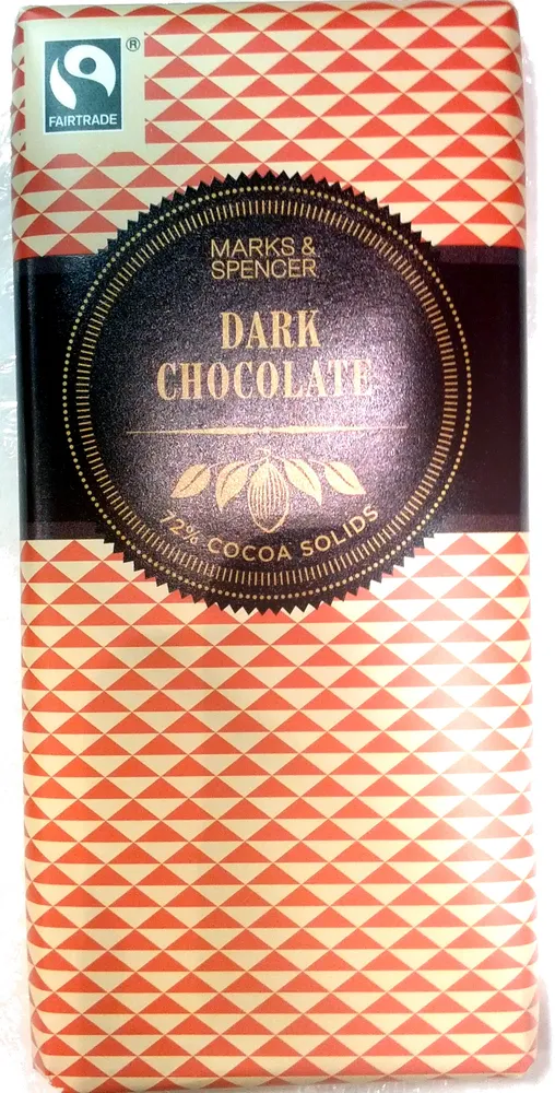 Dark Chocolate 72% Cocoa Solids