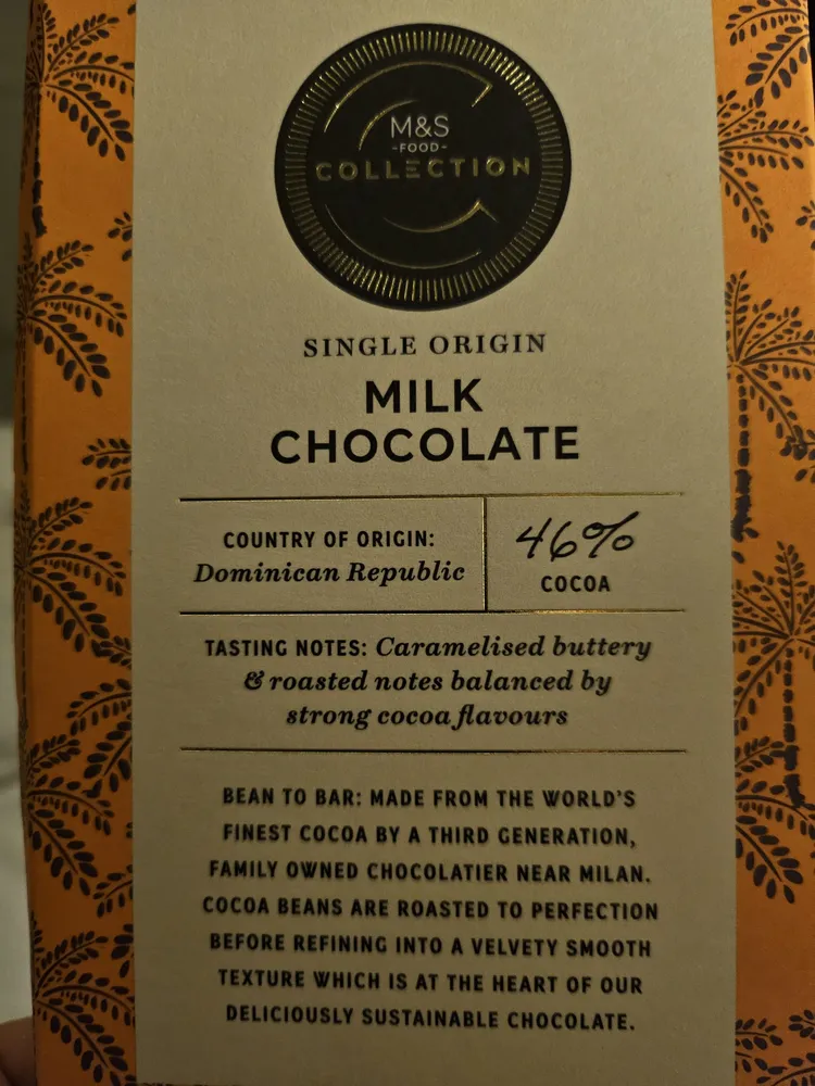 single origin milk chocolate