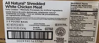 All Natural Shredded White Chicken Meat