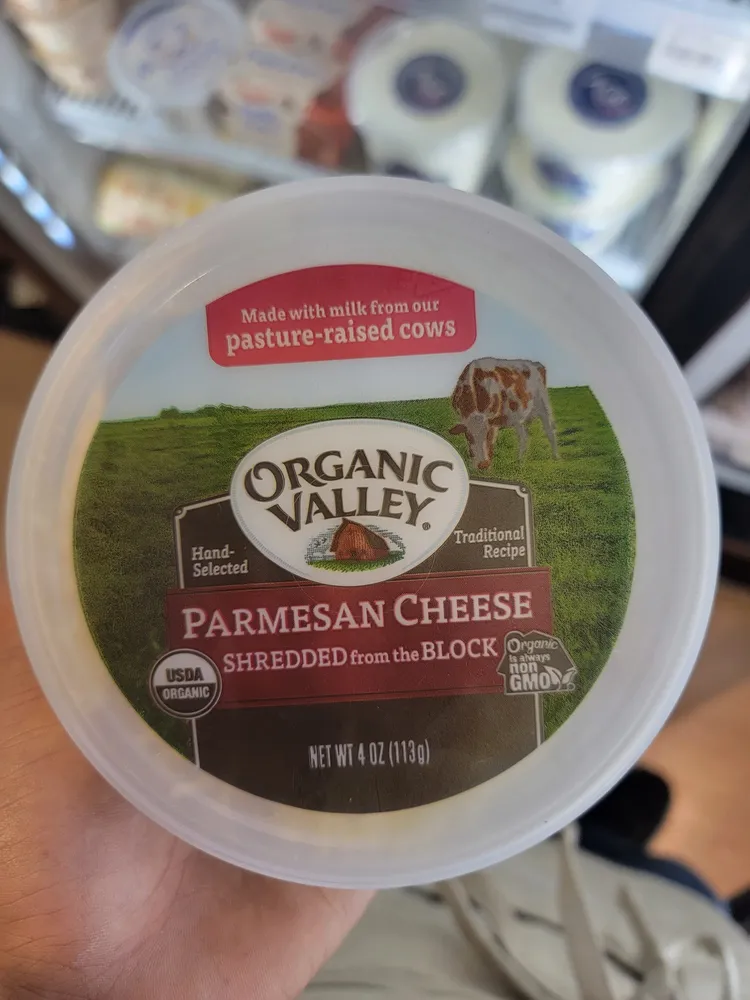 Organic Valley Shredded Parmesan