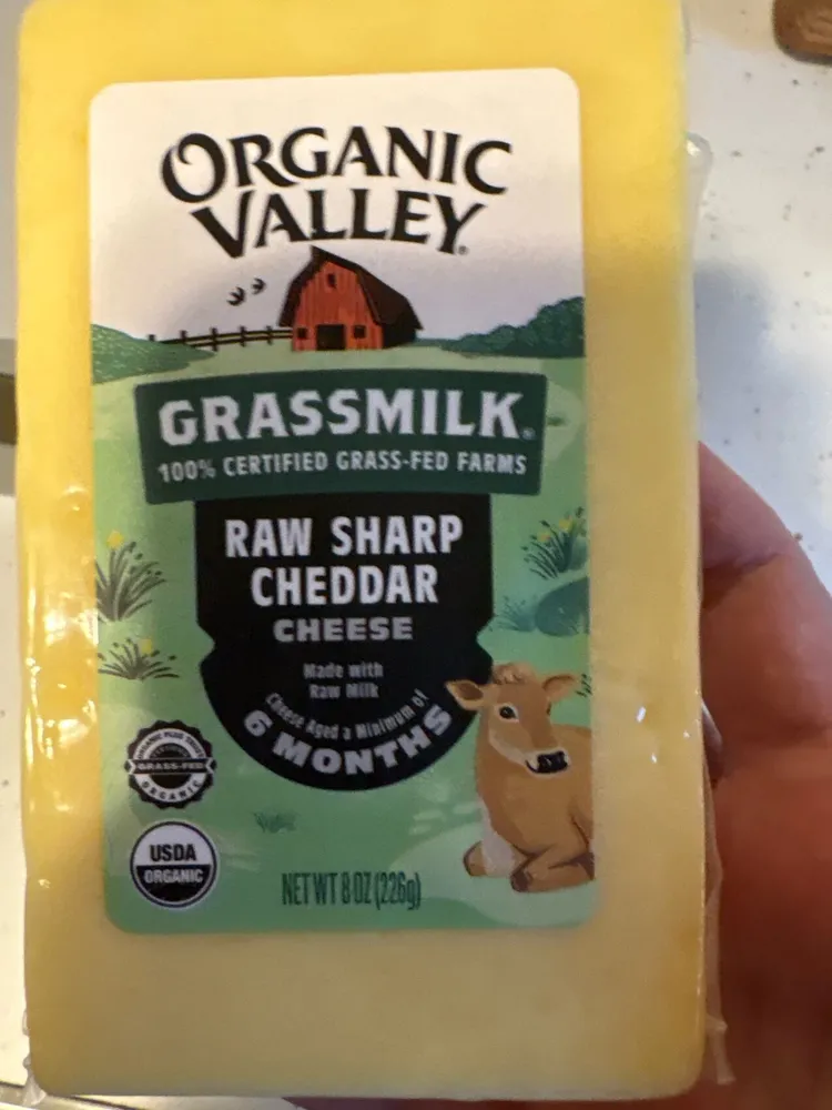 Raw Sharp Cheddar Cheese
