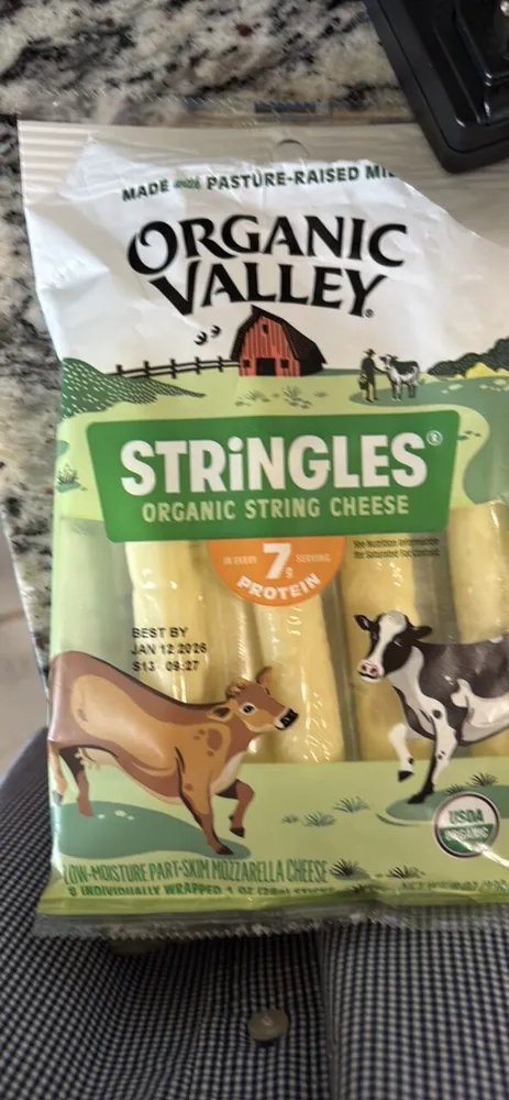 Stringles Organic String Cheese