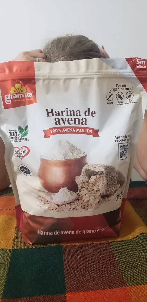 Harina de avena 100% avena molida