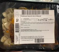 Farfalle sauce bolognaise
