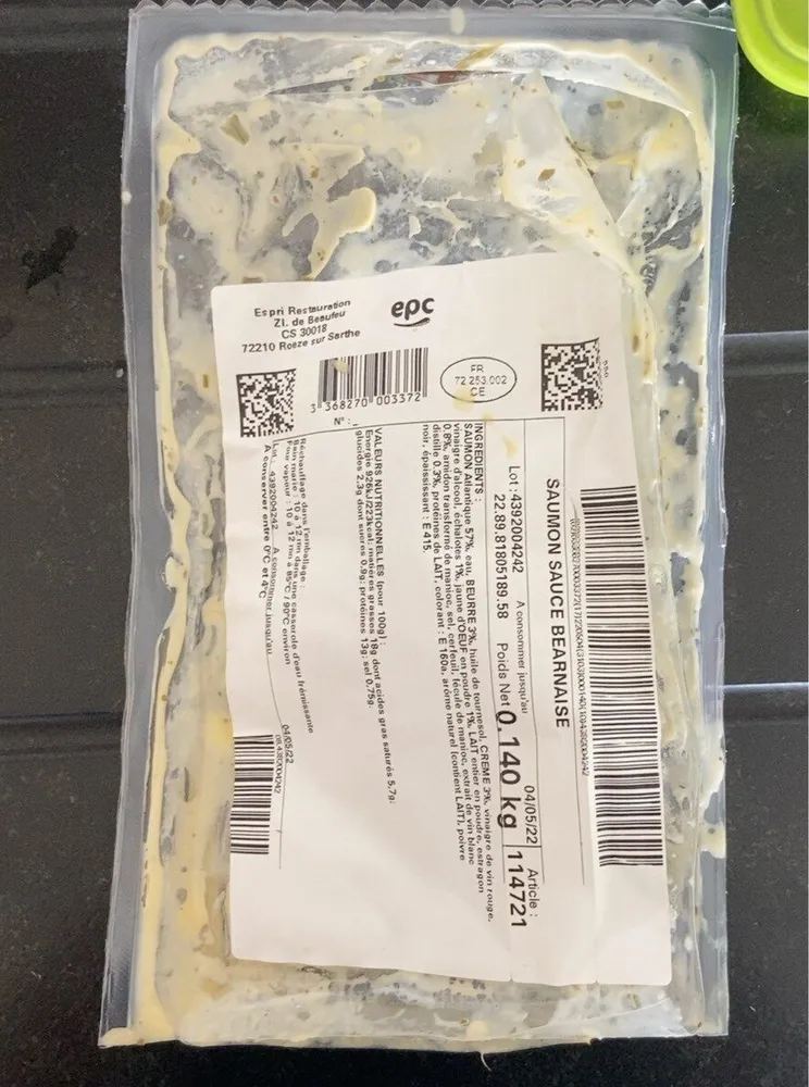 Saumon Sauce bernaise