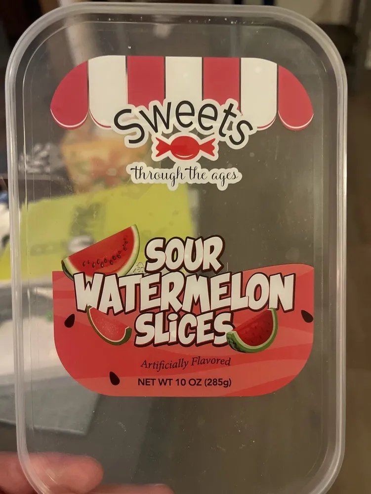 Sour watermelon slices