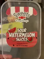 Sour watermelon slices