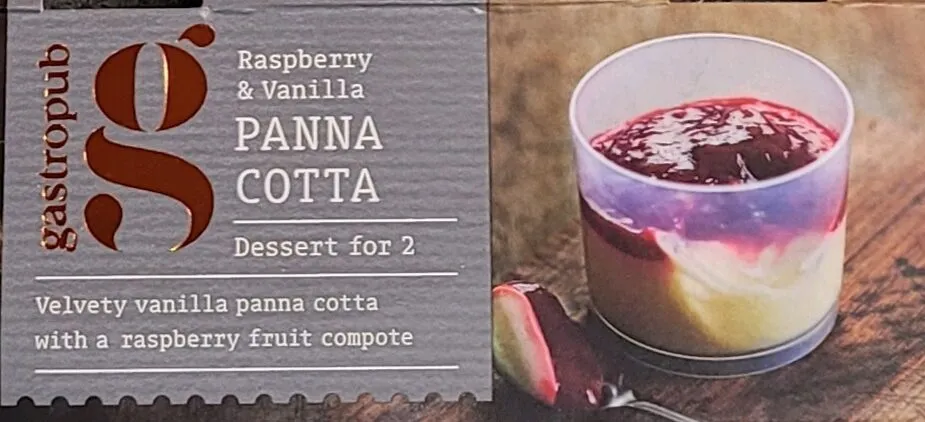 Raspberry & Vanilla Panna Cotta
