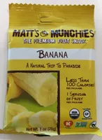 Matt's munchies, banana fruit snack