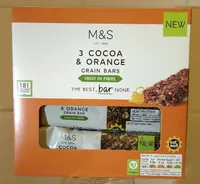 3 Cocoa & Orange Grain Bars