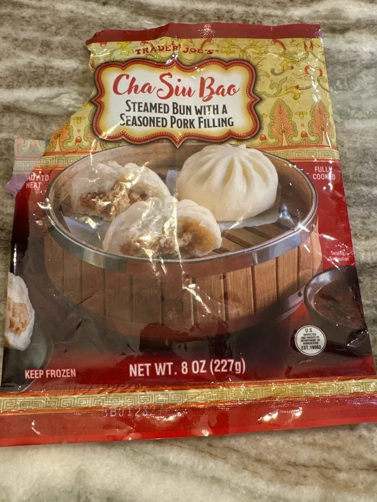 Cha Siu Bao Steamed Bun with a Seasoned Pork Filling