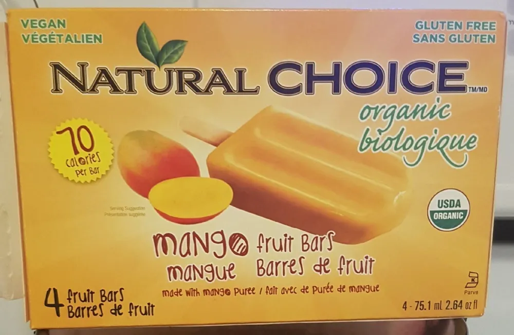 Mango fruit bars