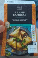 4 lamb samosas