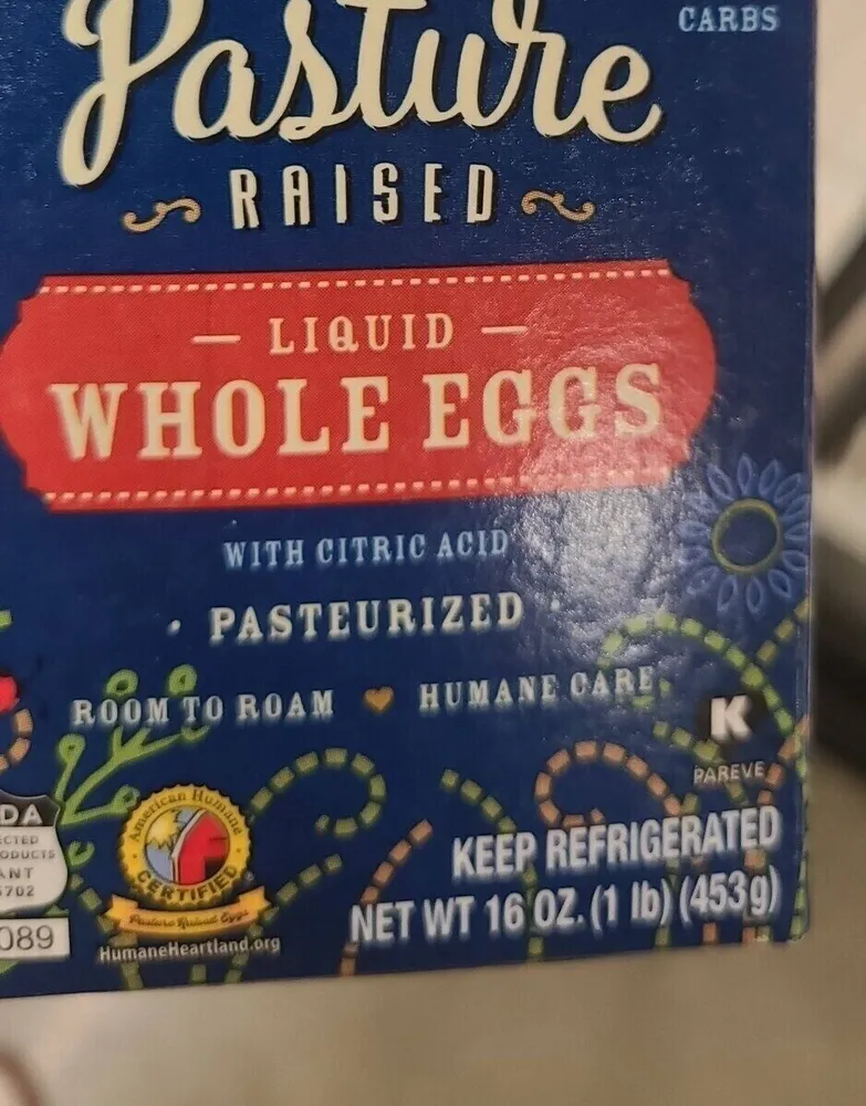 liquid whole eggs