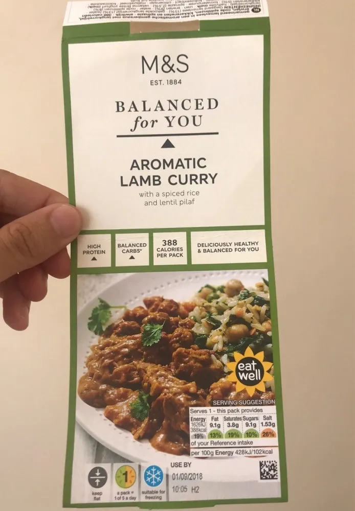 Aromatic lamb curry