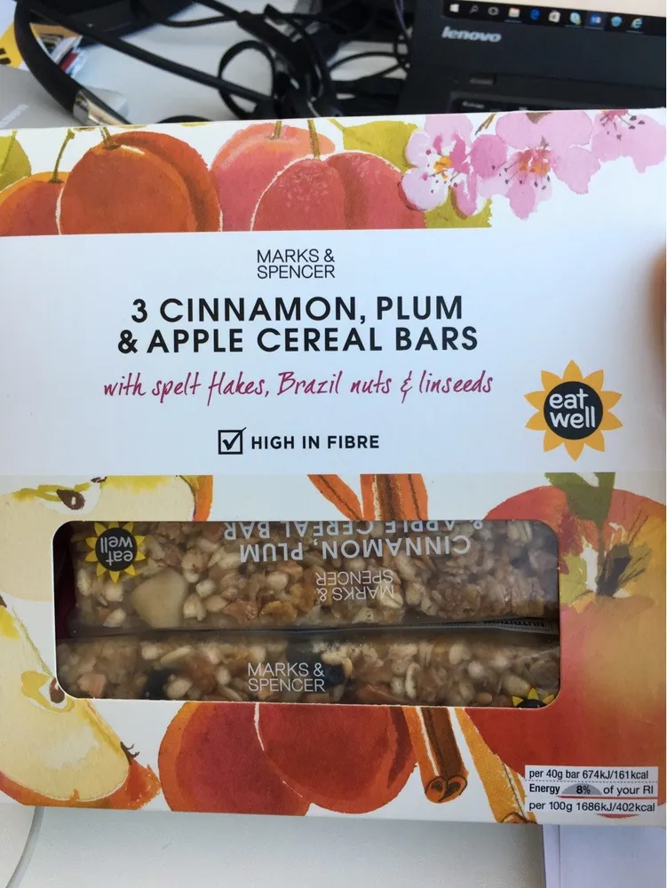 Cinnamon, Plum & Apple Cereal Bars
