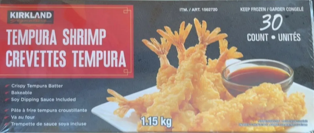 Crevettes tempura