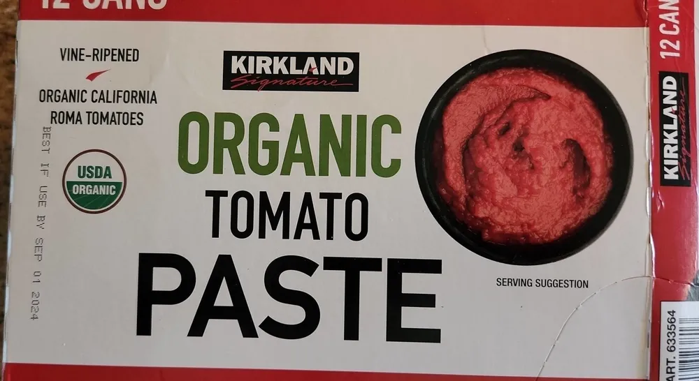 Organic tomato paste