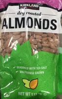 Dry roasted almonds