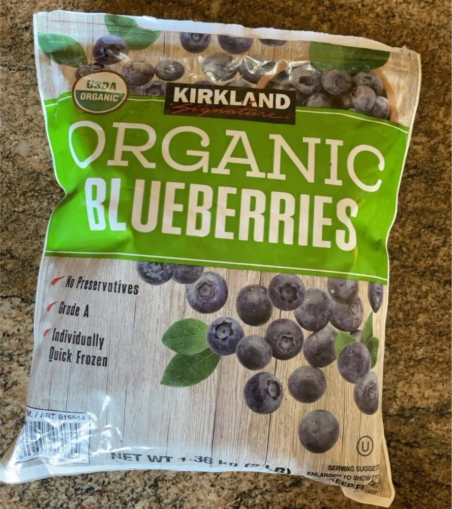 Organic blueberries