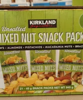 Unsalted Mixed Nut Snack Pack