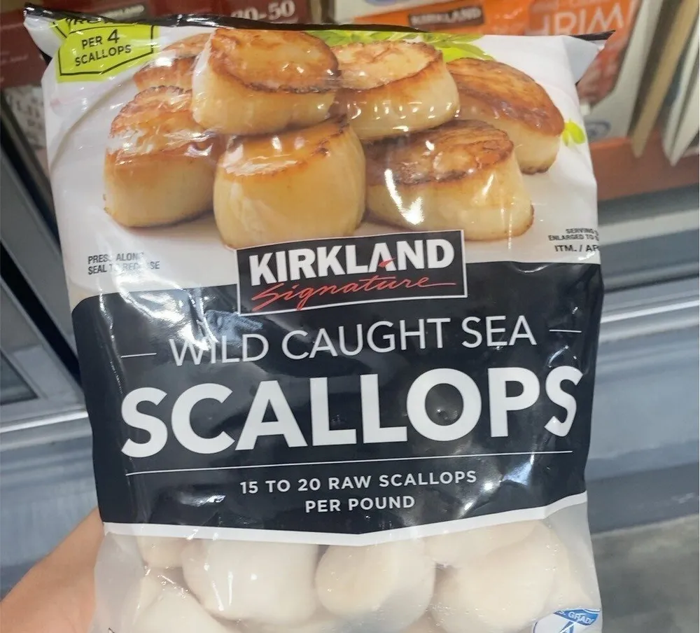 Wild caught sea scallops