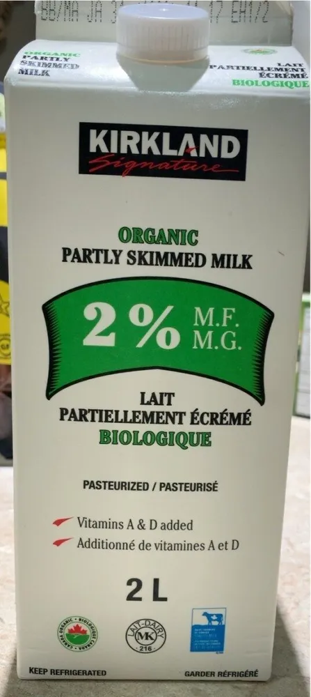 Partly skimmed milk