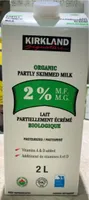 Partly skimmed milk