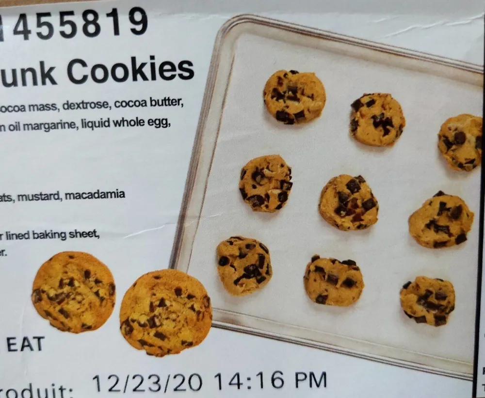 Chocolate chunk cookies