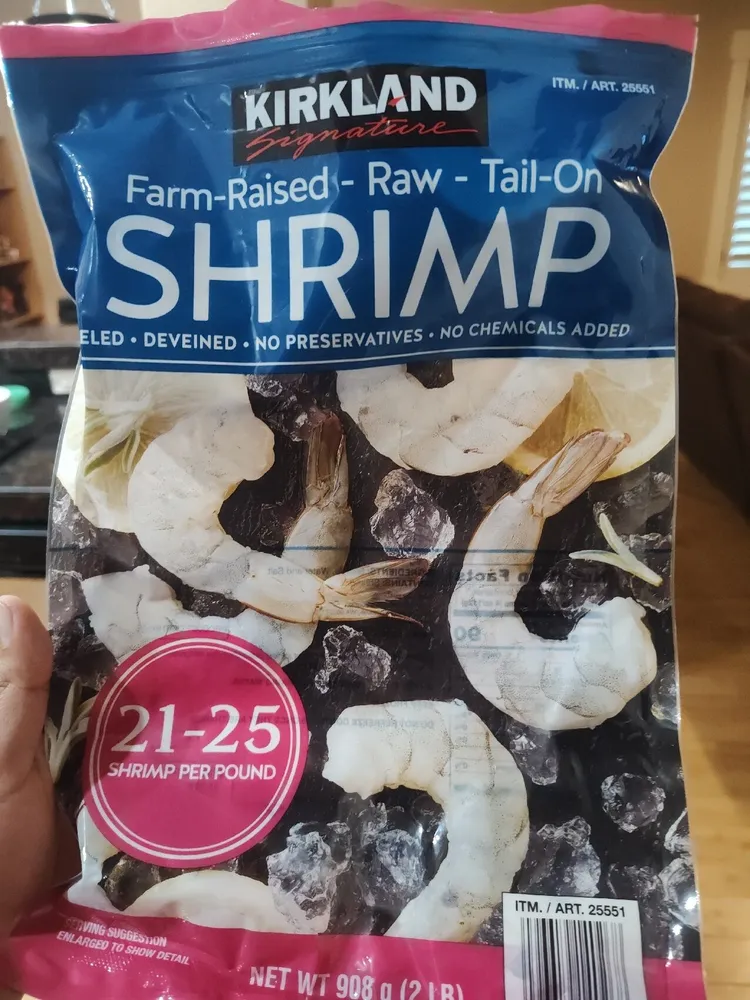 Farm-Raised Raw Tail-On Shrimp