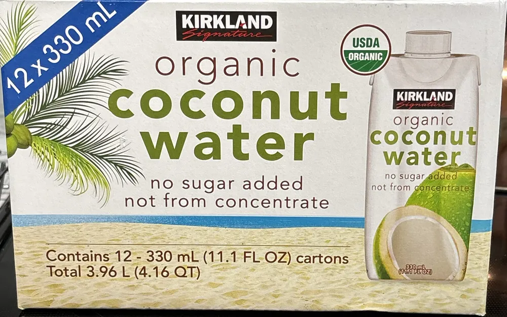 Organic coconut water
