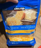Shredded double cheddar cheese