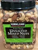 Unsalted mixed nuts