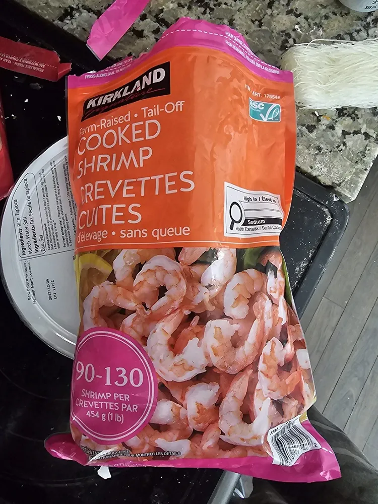 Crevettes cuites