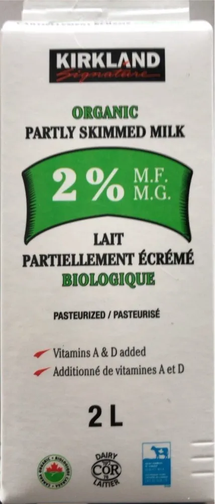 Partly skimmed milk
