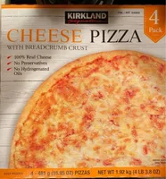 Cheese Pizza with Breadcrumb Crust