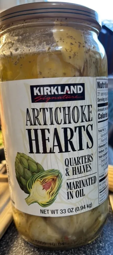 ARTICHOKE HEARTS QUARTERS & HALVES MARINATED IN OIL
