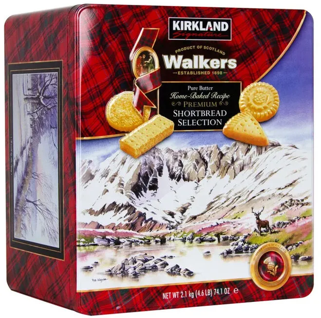 Walkers Premium Shortbread Cookie Assortment 4.6 Pound Tin
