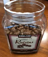 Raisins enrobes de chocolat au lait